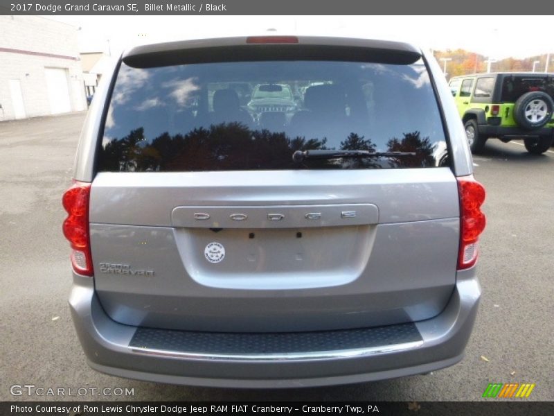 Billet Metallic / Black 2017 Dodge Grand Caravan SE