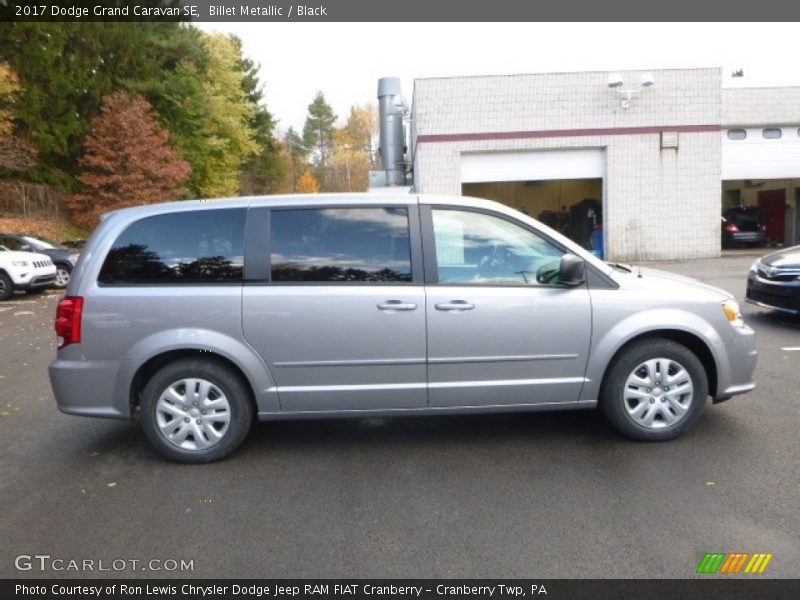 Billet Metallic / Black 2017 Dodge Grand Caravan SE