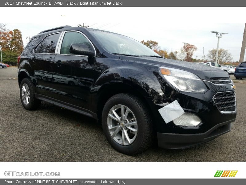 Black / Light Titanium/Jet Black 2017 Chevrolet Equinox LT AWD