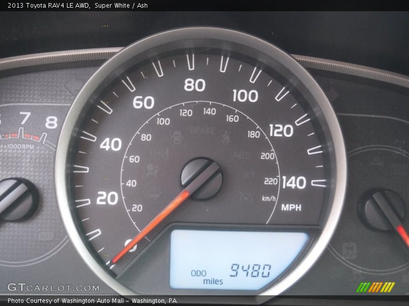 Super White / Ash 2013 Toyota RAV4 LE AWD