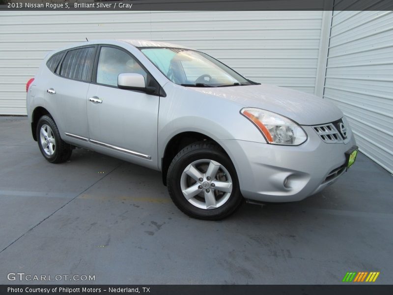 Brilliant Silver / Gray 2013 Nissan Rogue S