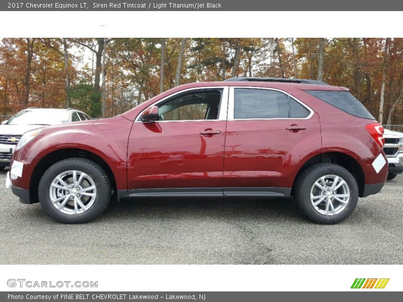 Siren Red Tintcoat / Light Titanium/Jet Black 2017 Chevrolet Equinox LT