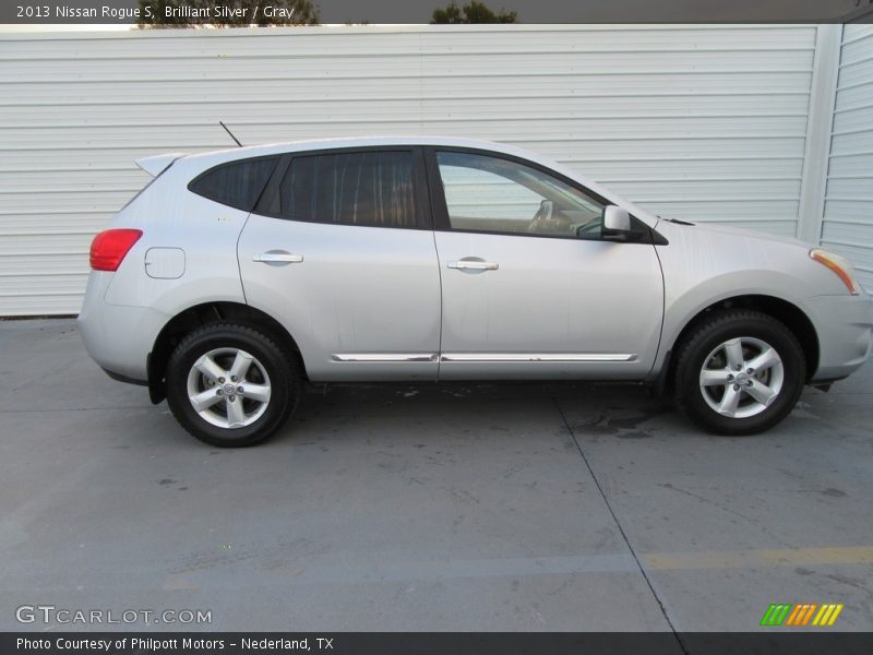 Brilliant Silver / Gray 2013 Nissan Rogue S