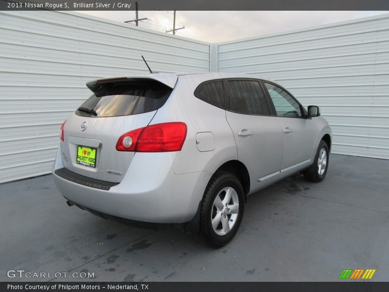 Brilliant Silver / Gray 2013 Nissan Rogue S