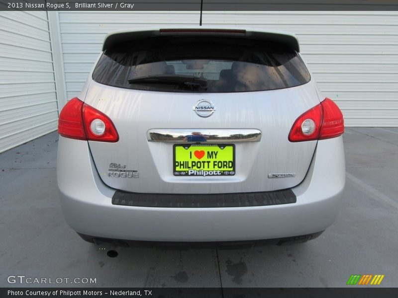 Brilliant Silver / Gray 2013 Nissan Rogue S