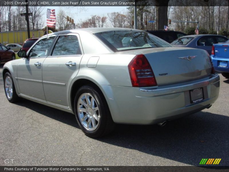 Satin Jade Pearl / Dark Slate Gray/Light Graystone 2005 Chrysler 300 C HEMI