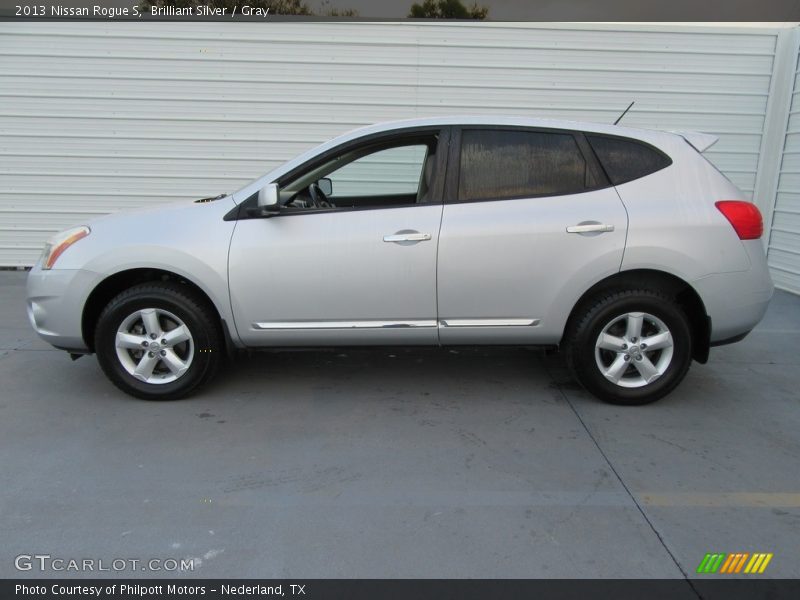 Brilliant Silver / Gray 2013 Nissan Rogue S