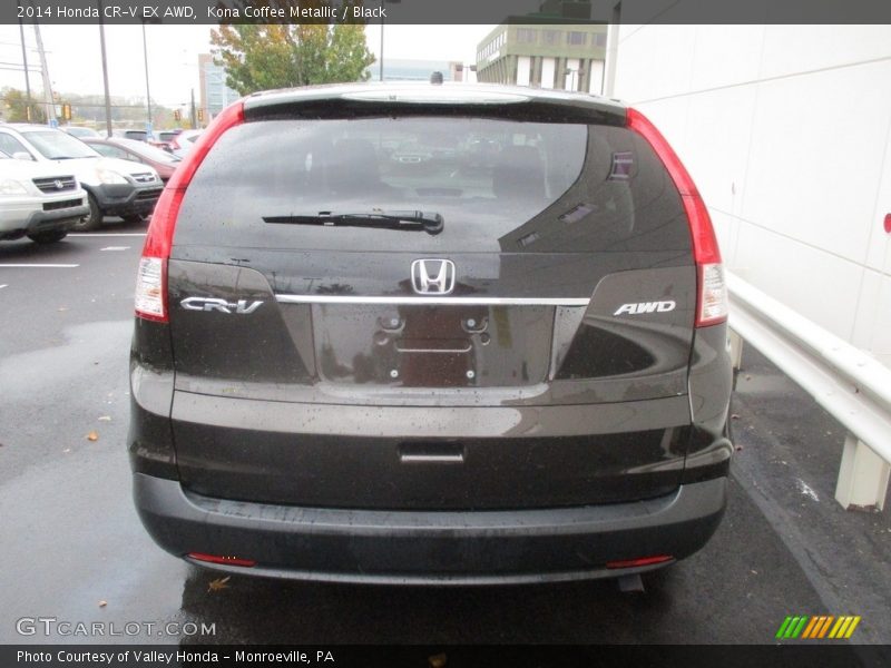 Kona Coffee Metallic / Black 2014 Honda CR-V EX AWD