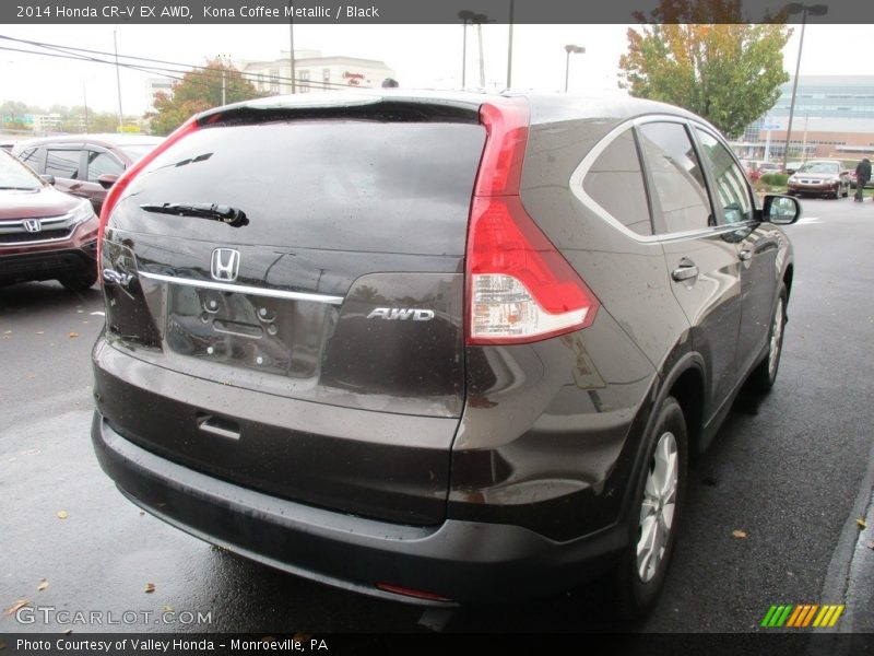 Kona Coffee Metallic / Black 2014 Honda CR-V EX AWD