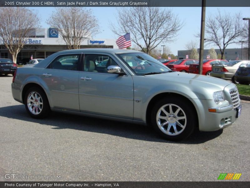 Satin Jade Pearl / Dark Slate Gray/Light Graystone 2005 Chrysler 300 C HEMI