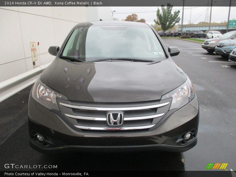 Kona Coffee Metallic / Black 2014 Honda CR-V EX AWD