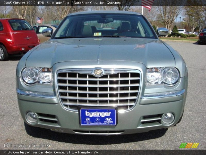 Satin Jade Pearl / Dark Slate Gray/Light Graystone 2005 Chrysler 300 C HEMI