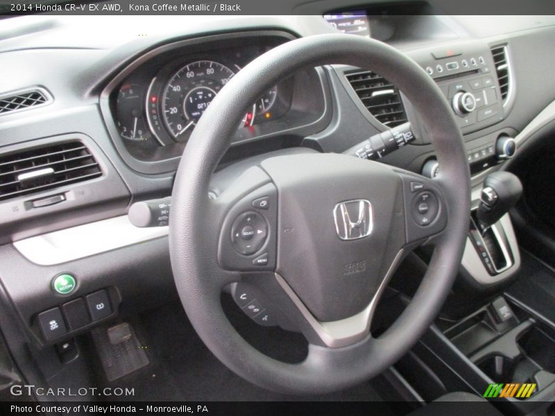 Kona Coffee Metallic / Black 2014 Honda CR-V EX AWD