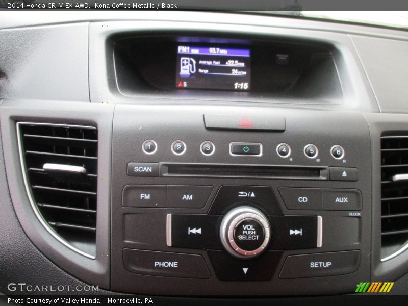 Kona Coffee Metallic / Black 2014 Honda CR-V EX AWD