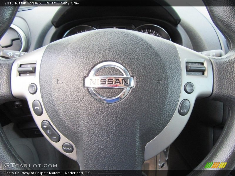 Brilliant Silver / Gray 2013 Nissan Rogue S