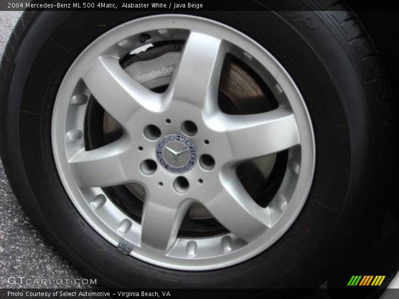 Alabaster White / Java Beige 2004 Mercedes-Benz ML 500 4Matic