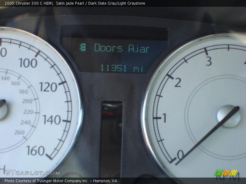 Satin Jade Pearl / Dark Slate Gray/Light Graystone 2005 Chrysler 300 C HEMI