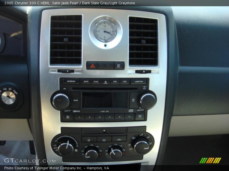 Satin Jade Pearl / Dark Slate Gray/Light Graystone 2005 Chrysler 300 C HEMI