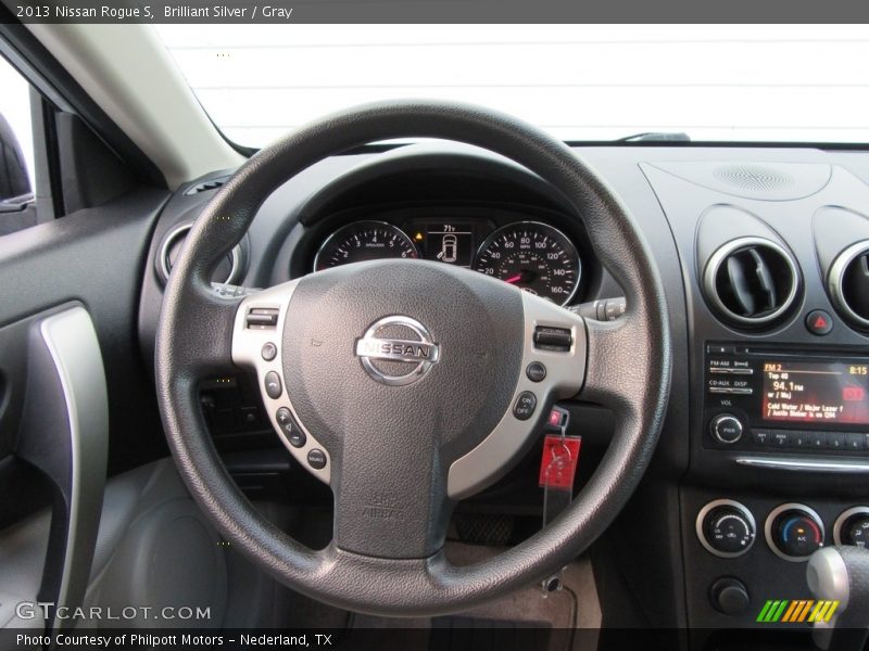Brilliant Silver / Gray 2013 Nissan Rogue S