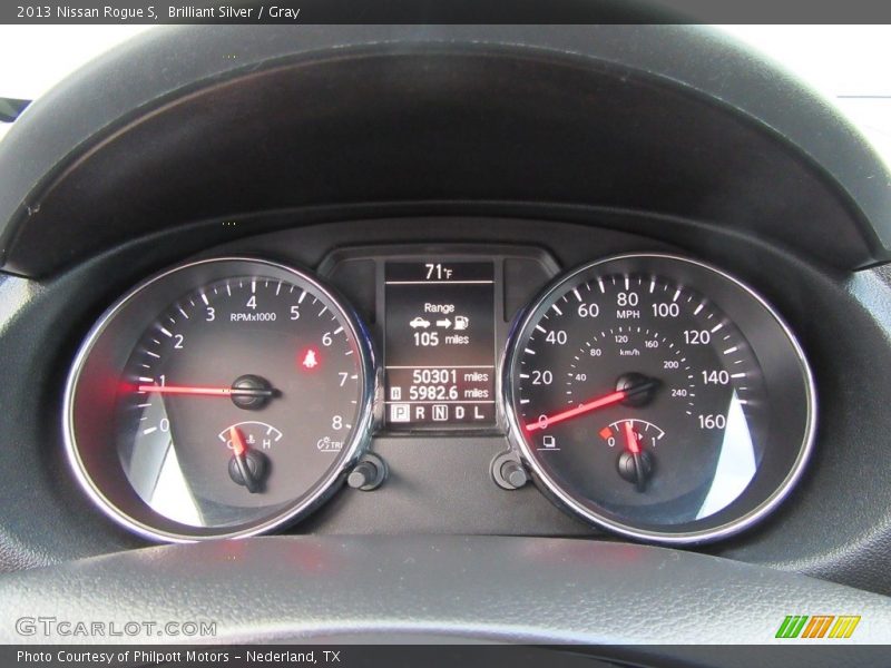 Brilliant Silver / Gray 2013 Nissan Rogue S