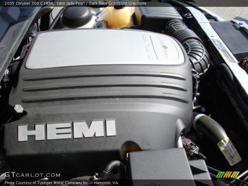 Satin Jade Pearl / Dark Slate Gray/Light Graystone 2005 Chrysler 300 C HEMI