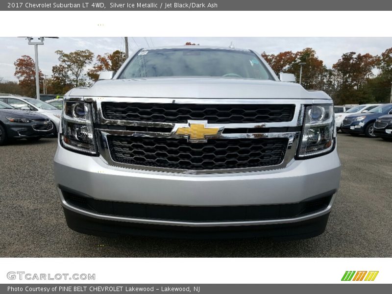 Silver Ice Metallic / Jet Black/Dark Ash 2017 Chevrolet Suburban LT 4WD