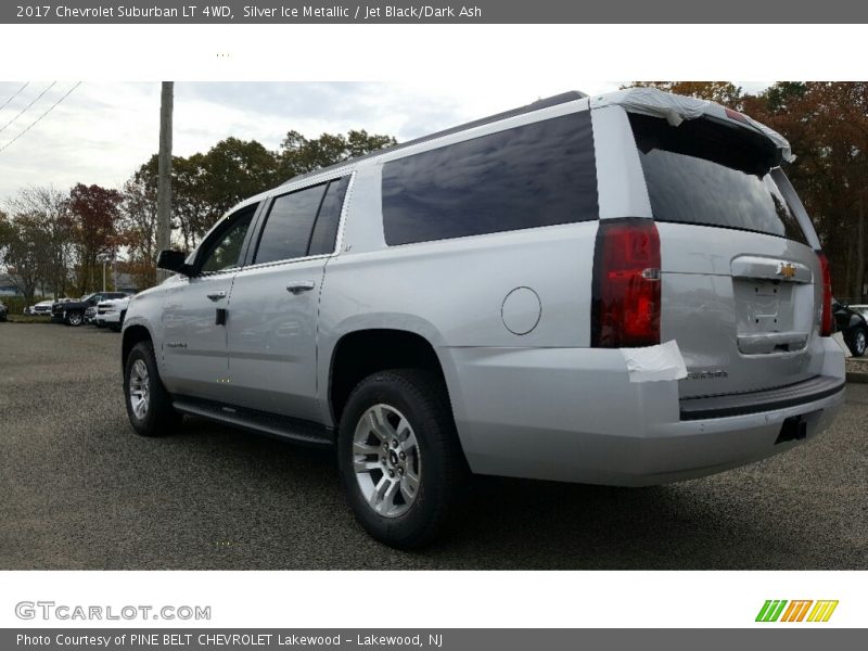 Silver Ice Metallic / Jet Black/Dark Ash 2017 Chevrolet Suburban LT 4WD