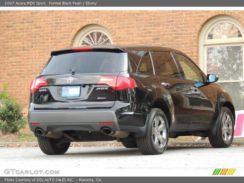 Formal Black Pearl / Ebony 2007 Acura MDX Sport