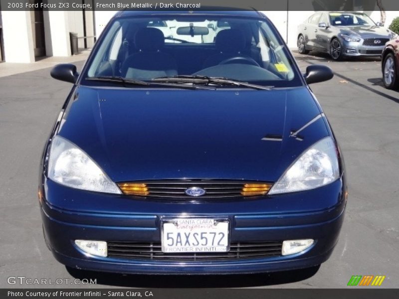 French Blue Metallic / Dark Charcoal 2003 Ford Focus ZX3 Coupe