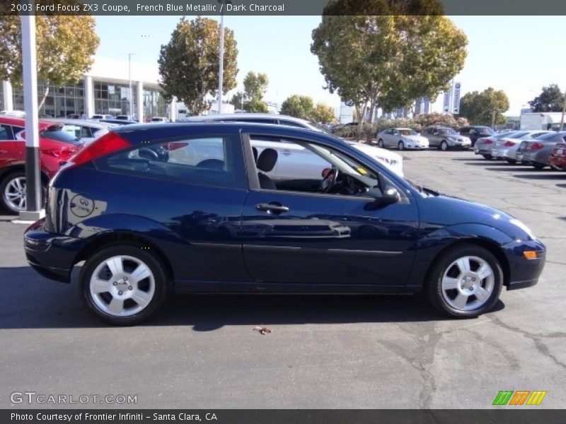 French Blue Metallic / Dark Charcoal 2003 Ford Focus ZX3 Coupe