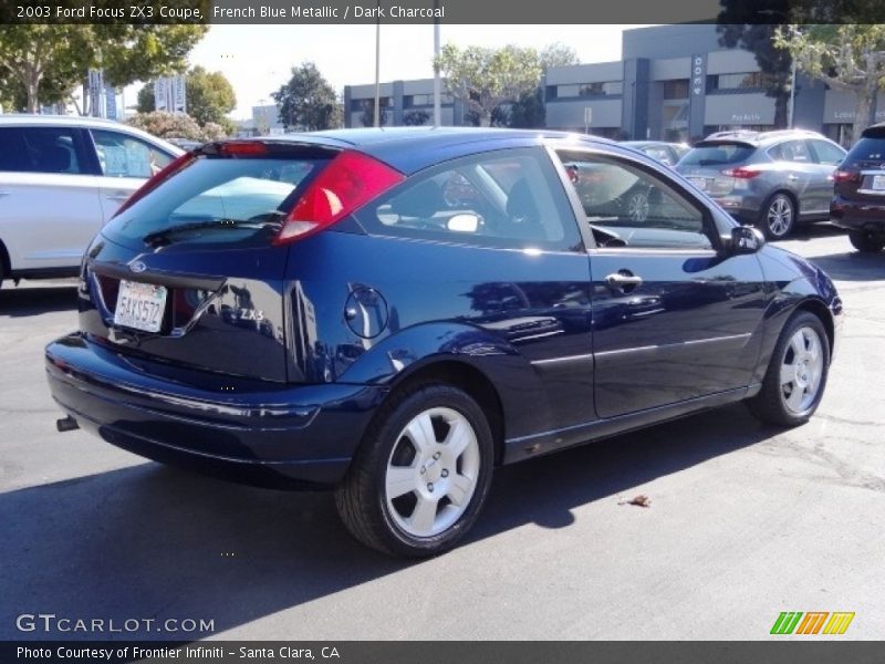 French Blue Metallic / Dark Charcoal 2003 Ford Focus ZX3 Coupe