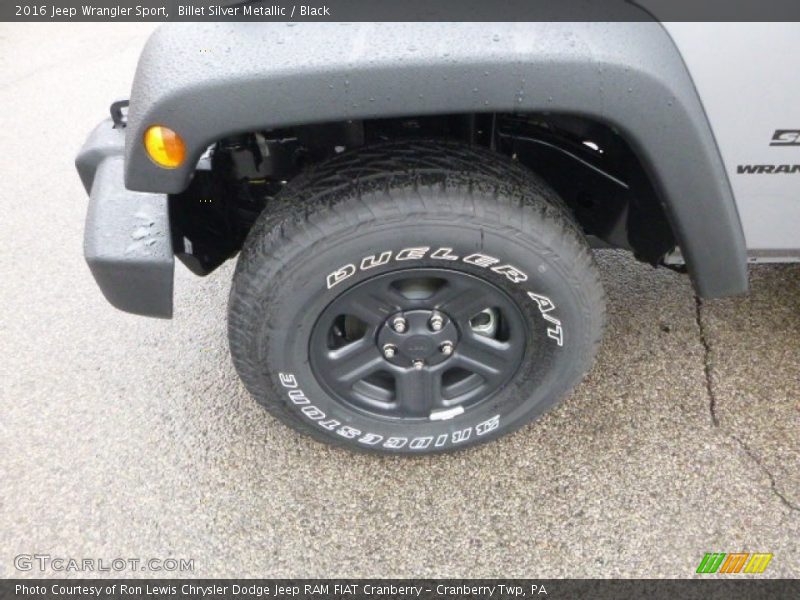 Billet Silver Metallic / Black 2016 Jeep Wrangler Sport