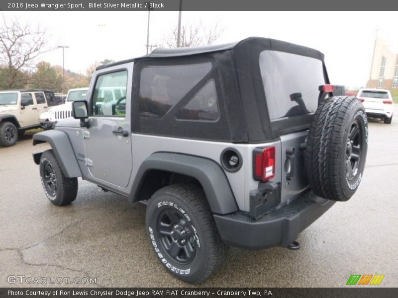 Billet Silver Metallic / Black 2016 Jeep Wrangler Sport