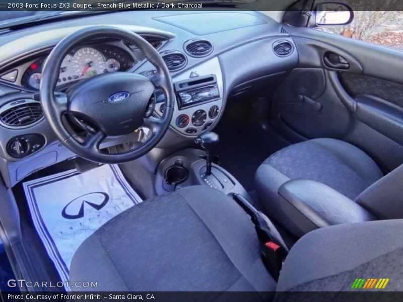 French Blue Metallic / Dark Charcoal 2003 Ford Focus ZX3 Coupe