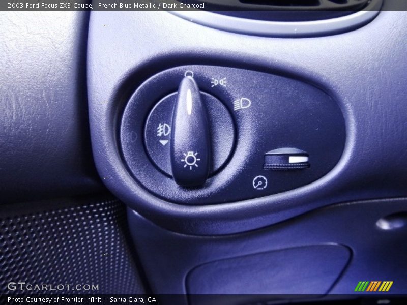 French Blue Metallic / Dark Charcoal 2003 Ford Focus ZX3 Coupe