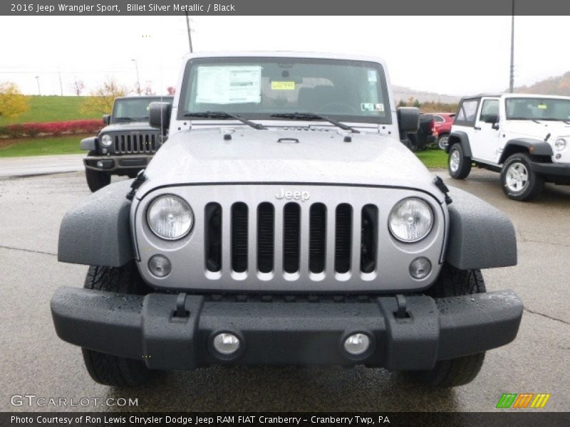 Billet Silver Metallic / Black 2016 Jeep Wrangler Sport