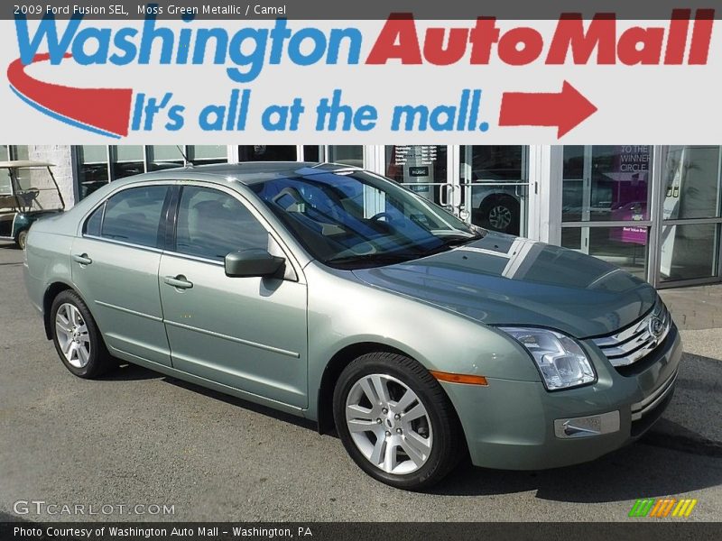 Moss Green Metallic / Camel 2009 Ford Fusion SEL