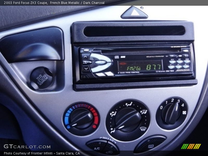 French Blue Metallic / Dark Charcoal 2003 Ford Focus ZX3 Coupe