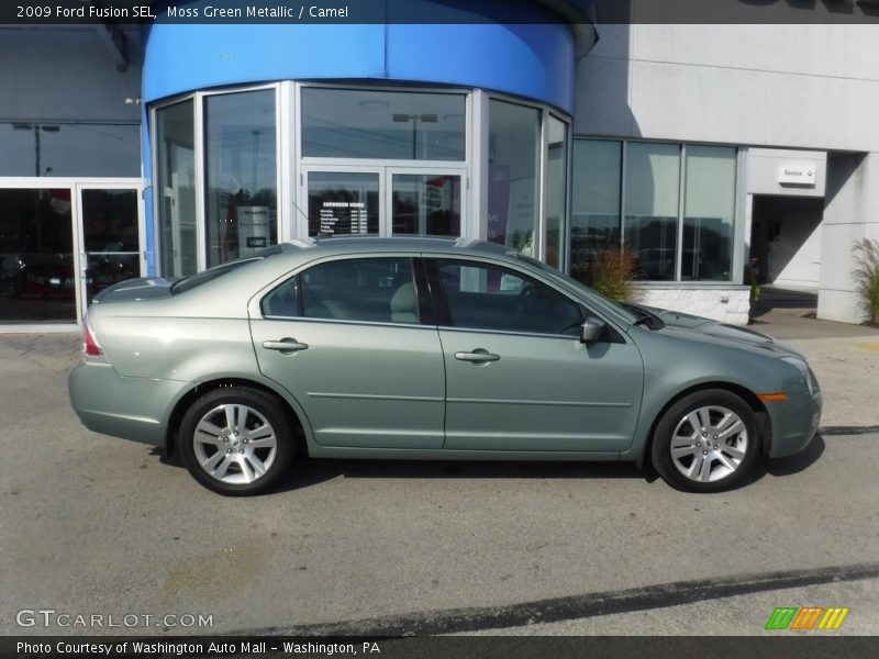 Moss Green Metallic / Camel 2009 Ford Fusion SEL