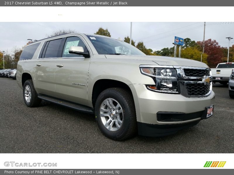 Champagne Silver Metallic / Jet Black 2017 Chevrolet Suburban LS 4WD
