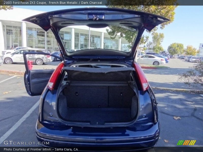 French Blue Metallic / Dark Charcoal 2003 Ford Focus ZX3 Coupe