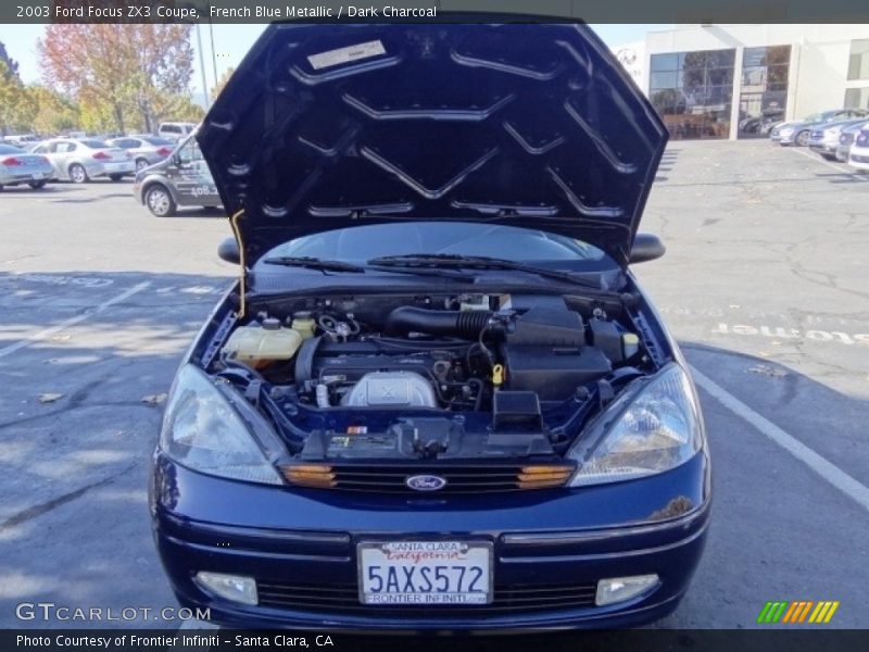 French Blue Metallic / Dark Charcoal 2003 Ford Focus ZX3 Coupe