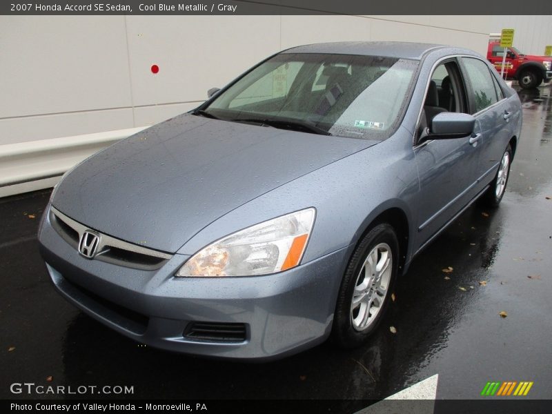 Cool Blue Metallic / Gray 2007 Honda Accord SE Sedan