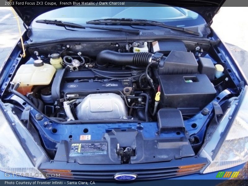 French Blue Metallic / Dark Charcoal 2003 Ford Focus ZX3 Coupe
