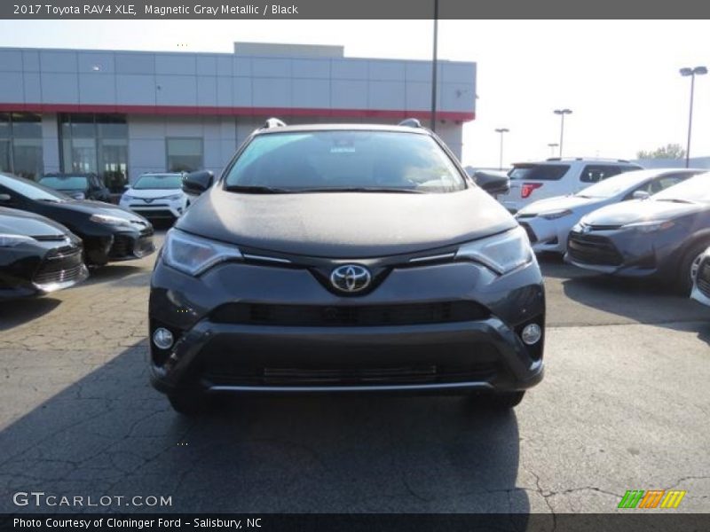 Magnetic Gray Metallic / Black 2017 Toyota RAV4 XLE