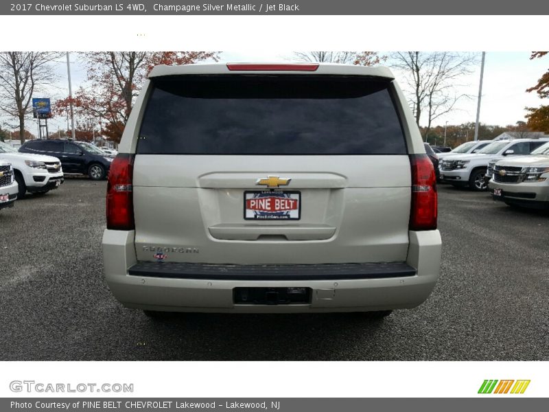 Champagne Silver Metallic / Jet Black 2017 Chevrolet Suburban LS 4WD