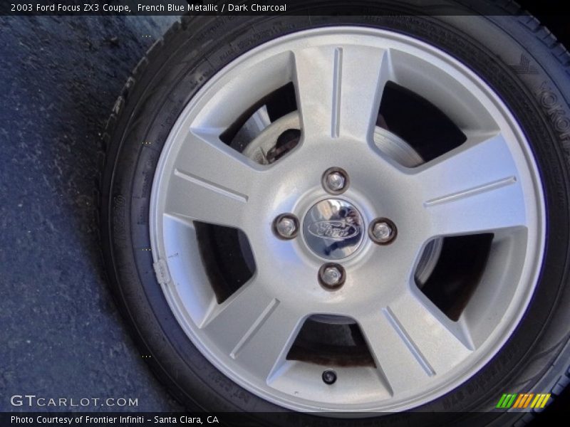 French Blue Metallic / Dark Charcoal 2003 Ford Focus ZX3 Coupe