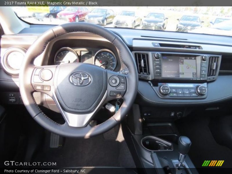 Magnetic Gray Metallic / Black 2017 Toyota RAV4 XLE