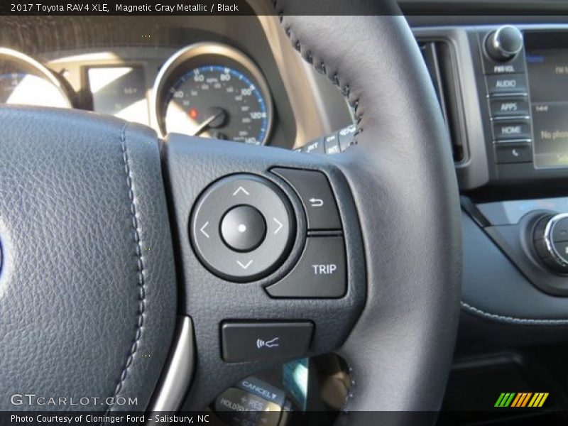 Magnetic Gray Metallic / Black 2017 Toyota RAV4 XLE