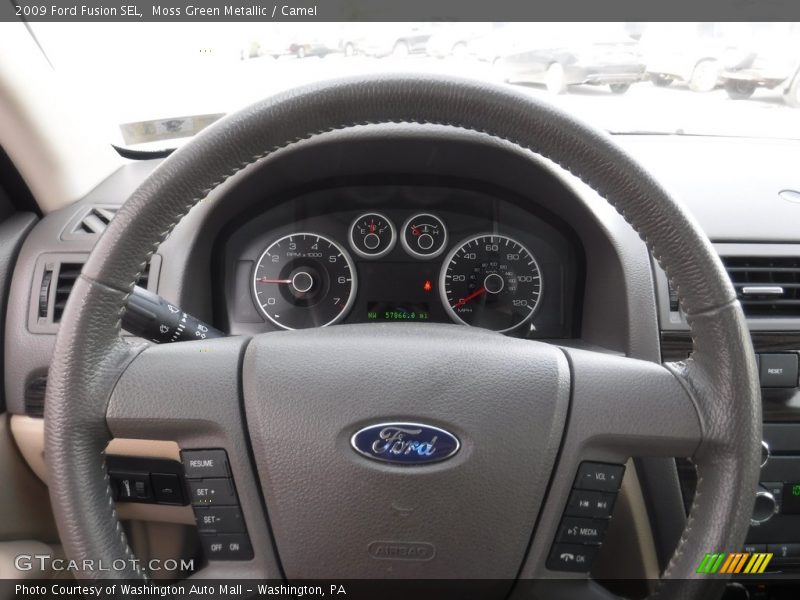 Moss Green Metallic / Camel 2009 Ford Fusion SEL